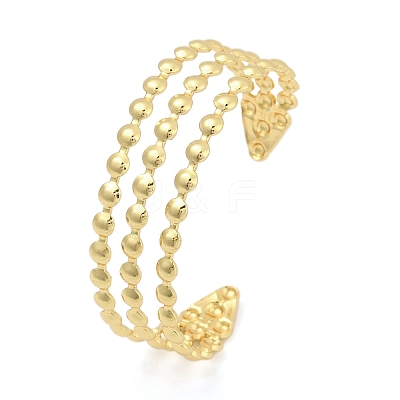 304 Stainless Steel Cuff Bangles for Women BJEW-Z097-07G-1