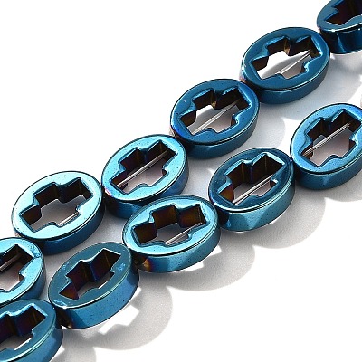 Electroplated Synthetic Non-magnetic Hematite Beads Strands G-L613-Z01-01A-1