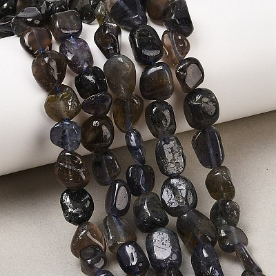 Natural Iolite/Cordierite/Dichroite Beads Strands G-A284-A02-02-1