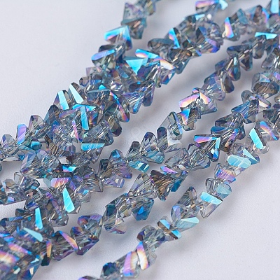 Electroplate Glass Beads Strands EGLA-J145-4mm-FR03-1