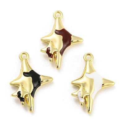 Alloy Enamel Pendants FIND-G062-04G-M-1