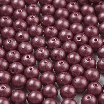 Baking Paint 3/0 Glass Seed Beads SEED-A034-02E-1
