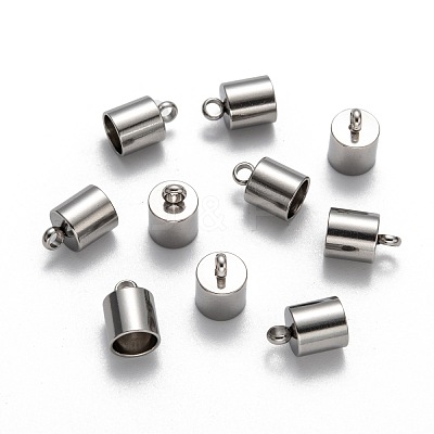 Tarnish Resistant 304 Stainless Steel Cord Ends STAS-E020-7-1