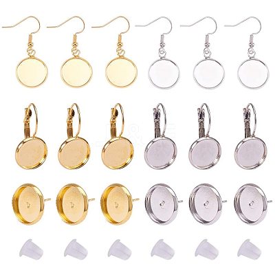 Brass Earring Hooks KK-PH0034-16-1