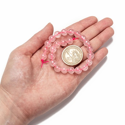 Natural Rose Quartz Beads Strands X-G-C076-8mm-3-1