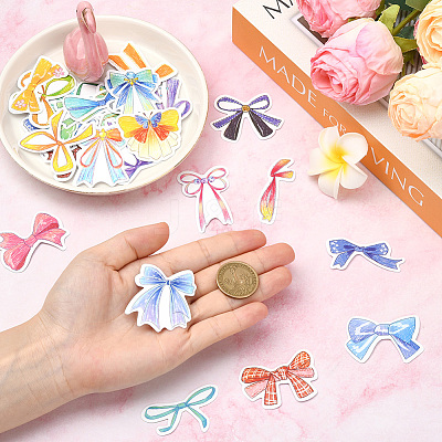 4 Sets PVC Plastic Decorative Sticker Labels DIY-SP0005-31A-1