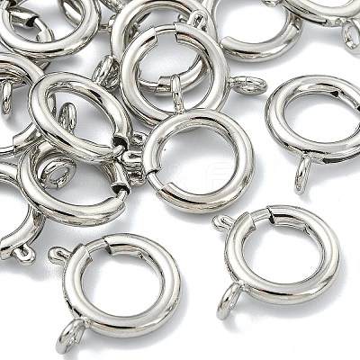 SHEGRACE Brass Spring Ring Clasps XGRPCN018-224P-1