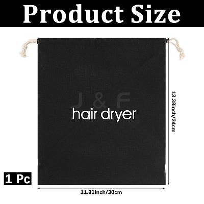 Canvas Cloth Hair Dryer Packing Drawstring Bags ABAG-WH20027-005A-1
