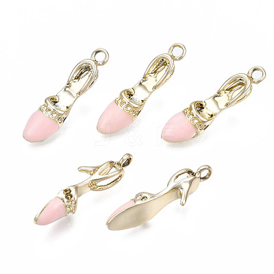 Rack Plating Alloy Enamel Pendant Rhinestone Settings ENAM-T011-133B-1
