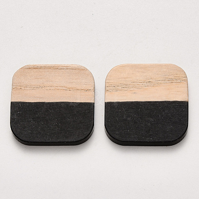 Resin & Wood Cabochons RESI-S384-010A-E01-1