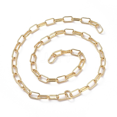 Soldered Brass Paperclip Chains CHC-G005-19G-1