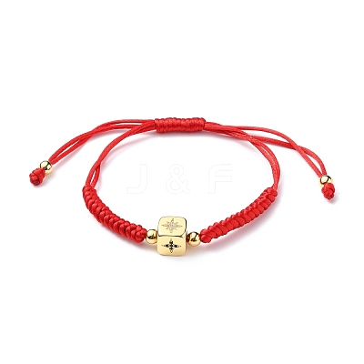 Adjustable Nylon Thread Braided Bead Bracelets BJEW-JB05695-02-1
