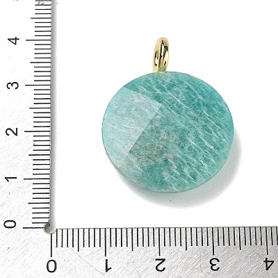 Natural Amazonite Faceted Pendants G-A287-02G-15-1