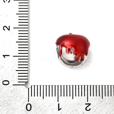 925 Sterling Silver Enamel European Beads STER-Z013-07P-01-1