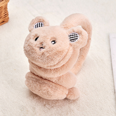 Cloth Faux Fur Adjustable Headband Earwarmer COHT-PW0002-48E-1