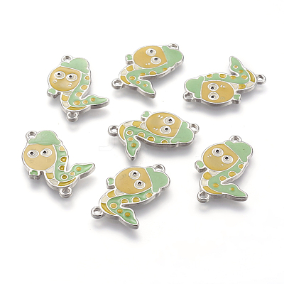 Alloy Enamel Kawaii Cartoon Snake Links ENAM-2994-1