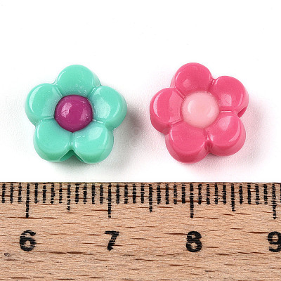 Opaque Acrylic Beads X-SACR-N018-13-1
