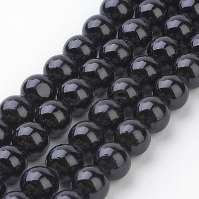 Natural Mashan Jade Round Beads Strands X-G-D263-10mm-XS32-1