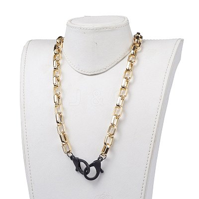 Personalized CCB Plastic Cable Chain Necklaces NJEW-JN02882-1