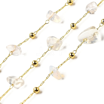 Handmade Opalite Chip Beaded Chains CHC-F020-09G-14-1
