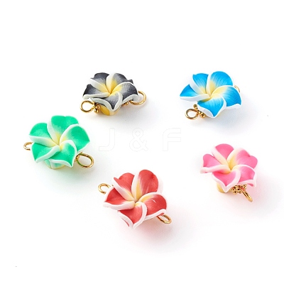 Handmade Polymer Clay Links Connectors PALLOY-JF00695-1