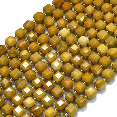 Natural Yellow Mookaite Beads Strands G-K389-A45-01-1