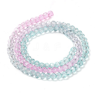 Transparent Painted Glass Beads Strands LS-DGLA-A034-T4mm-A10-1