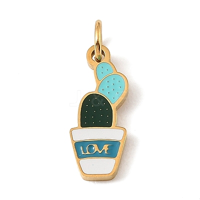 304 Stainless Steel with Enamel Pendants SA-CBAAF93-G09-1