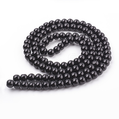 Glass Pearl Beads Strands X-HY-8D-B20-1-1