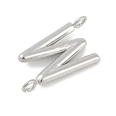 304 Stainless Steel Letter Connector Charms STAS-M108-01P-23-1