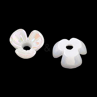 UV Plating Opaque Acrylic Bead Cap OACR-K001-39K-1