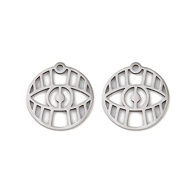 201 Stainless Steel Pendants STAS-U052-02C-P-1