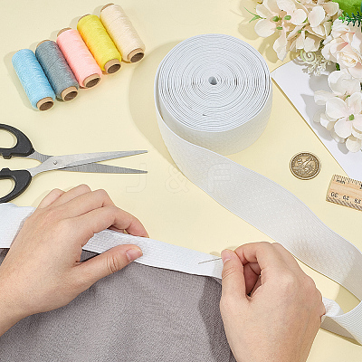 7.25 Yards Elastic Fabrics Nylon Ribbons DIY-MA0007-11-1