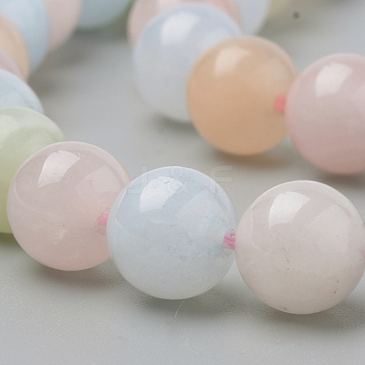 Natural Morganite Beads Strands G-Q961-08-10mm-1