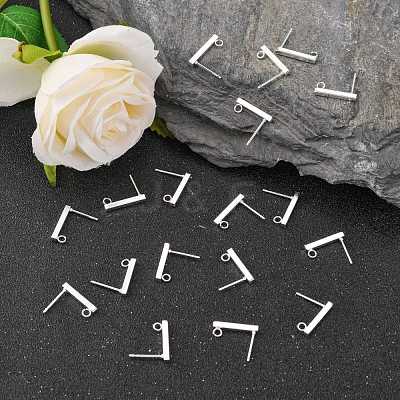 304 Stainless Steel Stud Earring Findings STAS-G224-21S-02-1