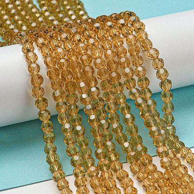 Transparent Glass Beads Strands EGLA-A035-T4mm-D17-1