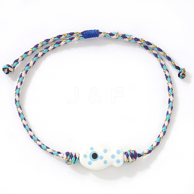 Handmade Porcelain Fish Charm Adjustabale Bracelets XD8221-5-1