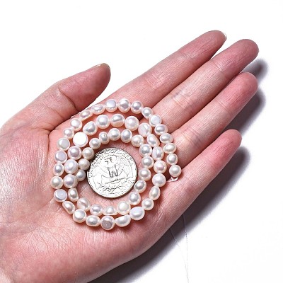 Natural Cultured Freshwater Pearl Beads Strands PEAR-N014-07B-1