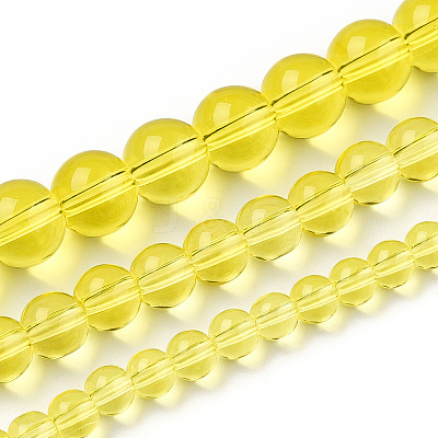 Transparent Glass Beads Strands GLAA-T032-T6mm-12-1