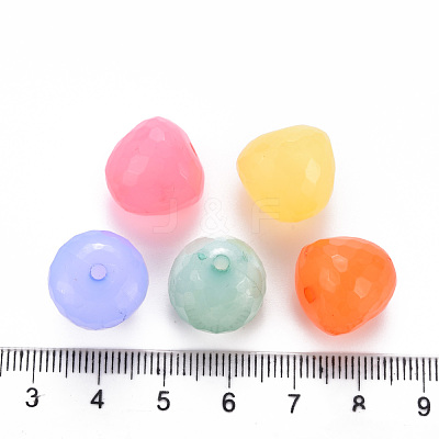 Transparent Acrylic Beads MACR-S373-10E-1