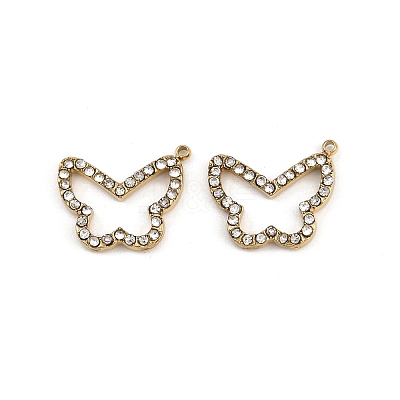 304 Stainless Steel Rhinestone Pendants STAS-Z154-03G-04-1