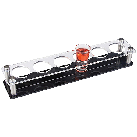 6-Hole Acrylic Wine Glass Organizer Holder ODIS-WH20001-01C-1