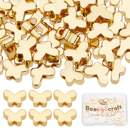 50Pcs Brass Beads KK-BBC0002-59-1
