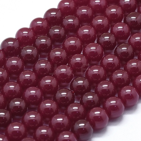 Synthetic Red Corundum/Ruby Beads Strands G-D0013-54-1-1