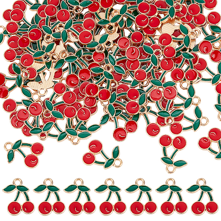 90Pcs Alloy Enamel Pendants ENAM-ME0001-03-1
