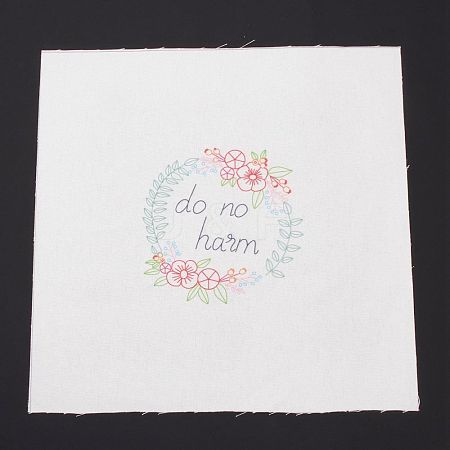 DIY Embroidery Fabric with Eliminable Pattern DIY-P032-A04-1