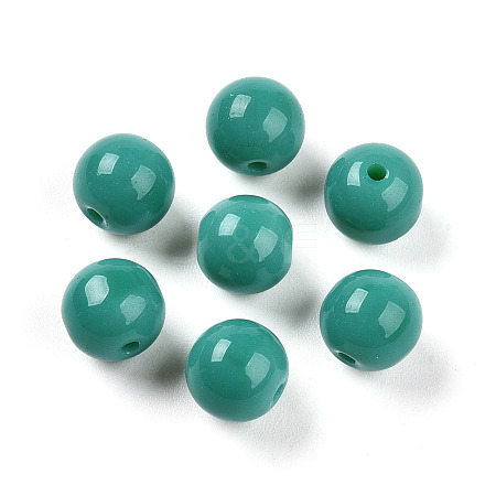 Opaque Solid Color Glass Beads X1-GLAA-N007-8mm-A09-1