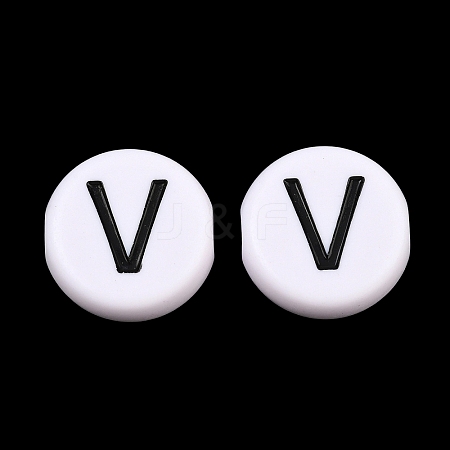 Opaque Acrylic European Beads AC-CBA3BDD-01V-1