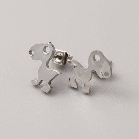 304 Stainless Steel Stud Earrings for Women EJEW-TAC0010-016P-1
