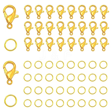 200Pcs Zinc Alloy Lobster Claw Clasps DIY-YW0010-34-1